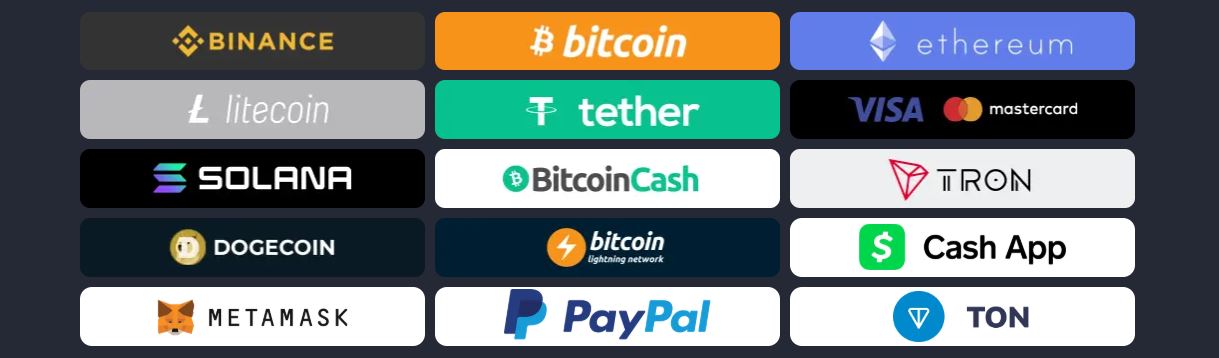 Effettua depositi rapidi con Bitcoin PayPal o Visa